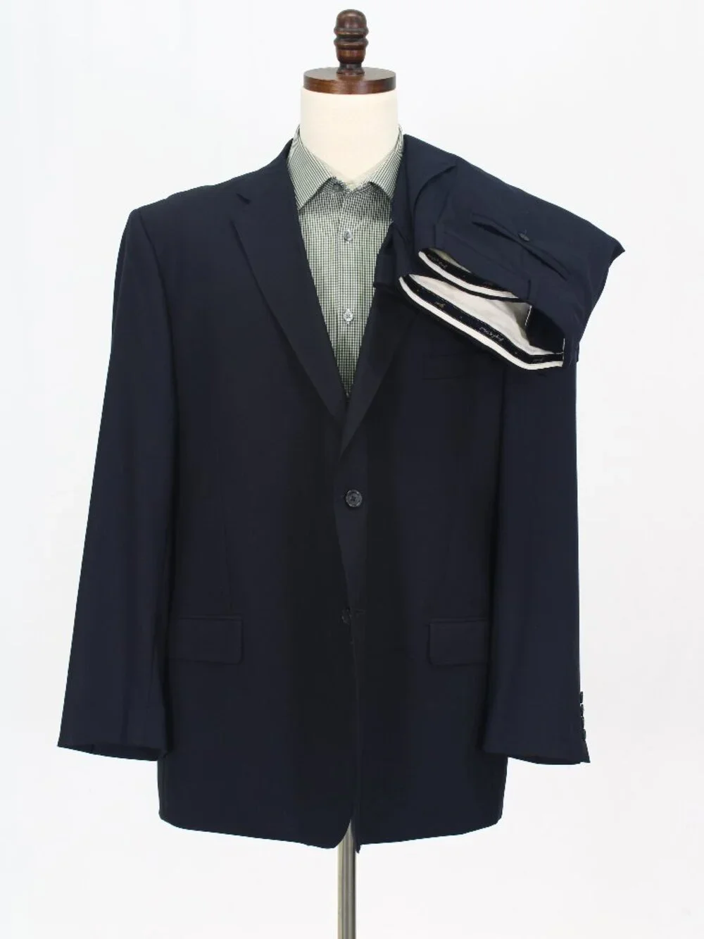 Joseph & Feiss 50R 42x29 Navy Full Suit 2-Button Solid R953